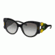 Prada PR10US Single Vision Prescription Sunglasses PR10US-32V0A7-54 - Lens Diameter 54 mm, Frame Color Black/green/yellow