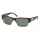 Prada PR11MS #2AU3O1 - Havana Frame, Gray Green Lenses