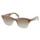 Prada PR11PS Single Vision Prescription Sunglasses PR11PS-MAQ1X1-5419 - Lens Diameter 54 mm, Frame Color Light Horn