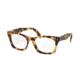 Prada PR11SV Single Vision Prescription Eyeglasses 7S01O1-51 - Medium Havana Frame
