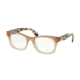 Prada PR11SV Single Vision Prescription Eyeglasses UBI1O1-51 - Brown Gradient Frame