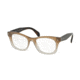 Prada PR11SV Single Vision Prescription Eyeglasses UBJ1O1-53 - Grey Gradient Frame