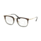 Prada PR11UV Single Vision Prescription Eyeglasses C7O1O1-49 - Havana Gradient Grey Frame