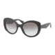 Prada PR12PS Single Vision Prescription Sunglasses PR12PS-1AB0A7-5420 - Frame Color Black, Lens Diameter 54 mm