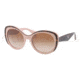 Prada PR12PS Single Vision Prescription Sunglasses PR12PS-MAL1Z1-5420 - Lens Diameter 54 mm, Frame Color Havana / Pink