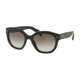 Prada PR12SSF Sunglasses 1AB0A7-53 - Black Frame, Grey Gradient Lenses