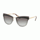 Prada PR12US Sunglasses KUI0A7-65 - Sand Gold/grey Frame, Grey Gradient Lenses