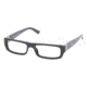 Prada PR13LV Eyeglasses Styles - M:silver P:black Frame w/Non-Rx 52 mm Diameter Lenses, 7BN1O1-5216