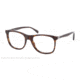 Prada PR13PV Progressive Prescription Eyeglasses 2AU1O1-52 - Havana Frame, Demo Lens Lenses