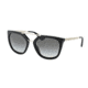 Prada PR13QSA Progressive Prescription Sunglasses PR13QSA-1AB0A7-54 - Lens Diameter 54 mm, Frame Color Black