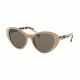 Prada PR14US Sunglasses 02R5S2-55 - Beige Frame, Brown Lenses