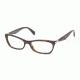 Prada PR15PV Eyeglass Frames 2AU1O1-5516 - Havana Frame