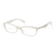 Prada PR15PV Eyeglass Frames JAI1O1-5316 - Ivory Gradient Frame, Demo Lens Lenses