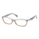 Prada PR15PV Eyeglass Frames MAY1O1-5316 - Gray Gradient Brown Frame, Demo Lens Lenses