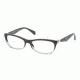 Prada PR15PV Eyeglass Frames ZYY1O1-5516 - Black Gradient Frame