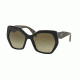 Prada PR16RSF Sunglasses 1AB1X1-59 - Black Frame, Brown Gradient Lenses