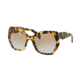 Prada PR16RSF Sunglasses 7S04S2-59 - Medium Havana Frame, Light Blue Grad Light Brown Lenses