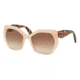 Prada PR16RSF Sunglasses UEW0A6-59 - Opal Pink Frame, Brown Gradient Lenses