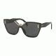Prada PR16TS Single Vision Prescription Sunglasses PR16TS-1AB5S0-48 - Lens Diameter 48 mm, Frame Color Black