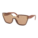 Prada PR16TS Single Vision Prescription Sunglasses PR16TS-ZXB1P1-48 - Lens Diameter 48 mm, Frame Color Brown