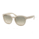 Prada PR17RS Progressive Prescription Sunglasses PR17RS-TKO3H2-53 - Lens Diameter 53 mm, Frame Color Opal Ivory/Matte Ivory