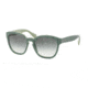 Prada PR17RS Progressive Prescription Sunglasses PR17RS-TKQ1E0-53 - Lens Diameter 53 mm, Frame Color Opal Dark Green On Green