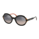 Prada PR17USF Bifocal Prescription Sunglasses, 53mm, Top Black Pink/Medium Havana, PR17USF-5ZWGR0-53-BI