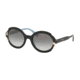 Prada PR17USF Bifocal Prescription Sunglasses, 53mm, Top Black/Azure/Spotted Brown, PR17USF-KHR0A7-53-BI