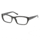 Prada PR18OV Single Vision Prescription Eyeglasses 1AB1O1-5418 - Black Frame