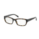Prada PR18OV Prescription Eyeglasses 2AU1O1-52 - Havana Frame