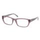 Prada PR18OV Single Vision Prescription Eyeglasses 7WR1O1-5218 - Transparent Violet Frame