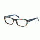 Prada PR18OV Prescription Eyeglasses NAG1O1-54 - Havana Spotted Blue Frame