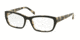 Prada PR18OV Prescription Eyeglasses ROK1O1-54 - Top Black/white Havana Frame