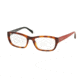 Prada PR18OV Prescription Eyeglasses TKR1O1-54 - Havana Frame