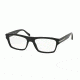 Prada PR18RV Single Vision Prescription Eyeglasses 1BO1O1-55 - Matte Black Frame