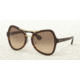 Prada PR18SS Sunglasses 2AU3D0-55 - Havana Frame, Brown Gradient Lenses