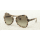 Prada PR18SS Sunglasses UAO4K1-55 - Spotted Opal Brown Frame, Green Gradient Lenses
