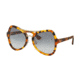 Prada PR18SS Sunglasses UF34R2-55 - Spotted Havana Frame, Blue Gradient Lenses