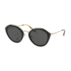 Prada PR18US Bifocal Prescription Sunglasses, 53mm, Black/pale Gold, PR18US-1AB5S0-53-BI
