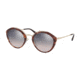Prada PR18US Bifocal Prescription Sunglasses, 53mm, Pink Havana/Pale Gold, PR18US-UE0GR0-53-BI