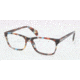 Prada PR19PV Bifocal Prescription Eyeglasses NAG1O1-5318 - Havana Spotted Blue Frame, Demo Lens Lenses