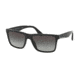 Prada PR19SSF Single Vision Prescription Sunglasses PR19SSF-1AB0A7-59 - Lens Diameter 59 mm, Frame Color Black