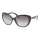 Prada PR21NS Sunglasses 1AB3M1-5816 - Gloss Black Frame, Gray Gradient Lenses, 58mm Lens Diameter