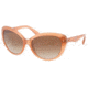 Prada PR21NS Sunglasses GAC1Z1-5816 - Opal Pink Frame, Brown Gradient Lenses