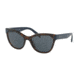 Prada PR21SS Sunglasses 2AU2K1-56 - Havana Frame, Dark Blue Lenses