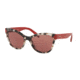 Prada PR21SS Sunglasses UAO0A0-56 - Spotted Brown Opal Frame, Dark Violet Lenses