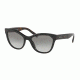 Prada PR21SSF Single Vision Prescription Sunglasses PR21SSF-1AB0A7-56 - Lens Diameter 56 mm, Frame Color Black