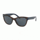 Prada PR21SSF Single Vision Prescription Sunglasses PR21SSF-2AU2K1-56 - Lens Diameter 56 mm, Frame Color Havana