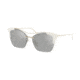 Prada PR21US Sunglasses VIC2B0-56 - Pale Gold Frame, Light Grey Mirror Silver Lenses