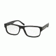 Prada PR23RV Eyeglass Frames 1BO1O1-54 - Matte Black Frame
